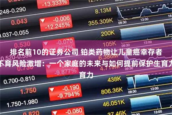 排名前10的证券公司 铂类药物让儿童癌幸存者不育风险激增：一个家庭的未来与如何提前保护生育力